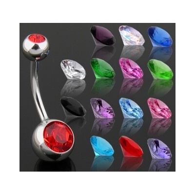 Šperky4U piercing do pupíku banánek BS01002-A