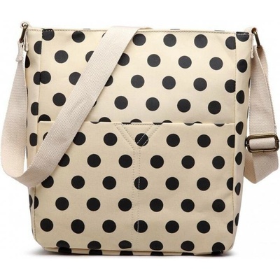Kabelka Lulu Dot crossbody béžová