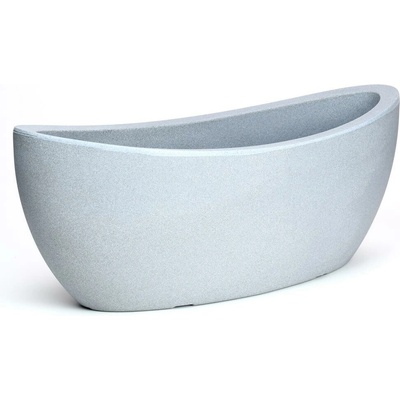 Scheurich Květináč Jardiniere Wave Globe stony grey 58 x 24 cm