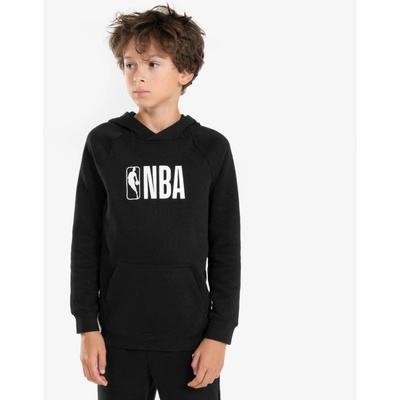 Tarmak detská mikina s kapucňou NBA San Antonio Spurs 900 čierna