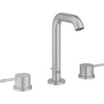GROHE Essence - Смесител за умивалник с изход, монтаж на 3 отвора, суперстомана 20296DC1 (20296DC1)