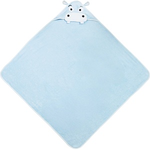 Sensillo Хавлия с качулка Sensillo - Water Friends, хипопотам, 100 х 100 cm (SILLO-3058) - baby
