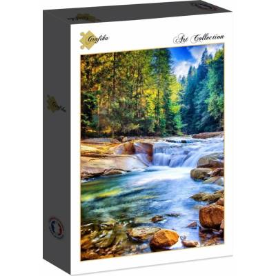 Grafika Schöner Wasserfall im Wald 2000 dílků