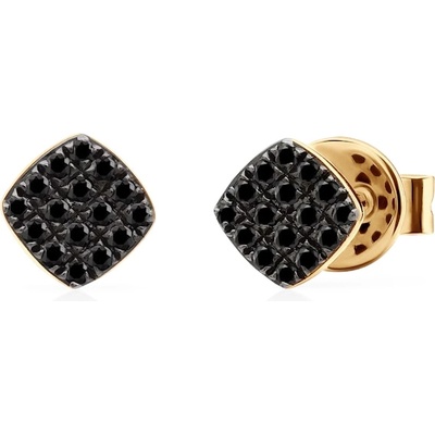 SAVICKI Обеци Savicki: злато, черни диаманти