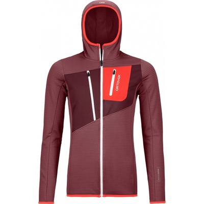 Ortovox Fleece Grid Hoody W Mountain Rose