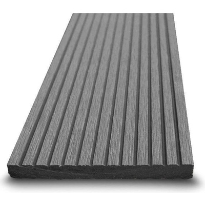 Plotovka WPC drážkovaná; 100x10mm; Rovná; Šedá Výška (mm): 1200