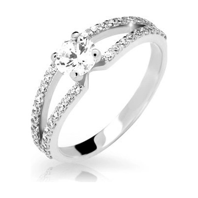 Steel Edge Stříbrný prsten se zirkony 2358