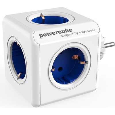 allocacoc PowerCube Оригинално разпределение на захранването в бяло-синьо (1100BL/DEORPC) (1100BL/DEORPC)