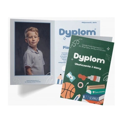 Skladací diplom Diplom School is Cool, 20x30 cm - 114825
