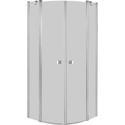 Roca Capital 80x80 cm půlkulatá chrom lesk/průhledné sklo AM4308012M