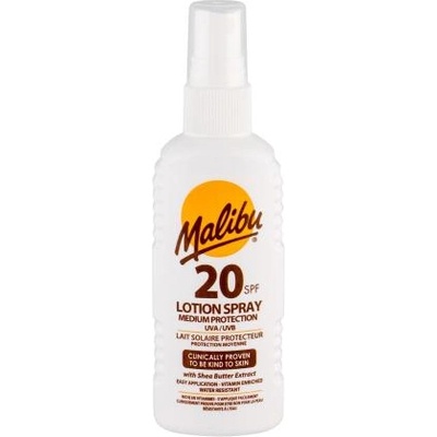 Malibu Lotion Spray SPF20 водоустойчив слънцезащитен спрей 100 ml