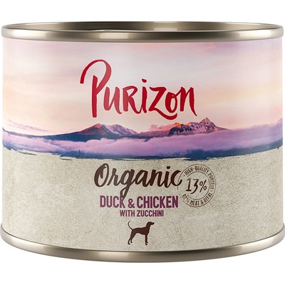 Purizon Adult Organic kachna a kuřecí s cuketou 6 x 200 g