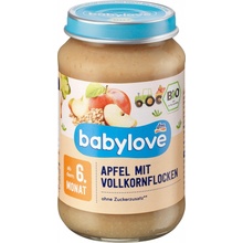 Babylove Bio příkrm jablka s obilnými vločkami 190 g