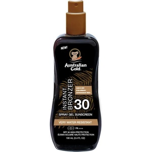 Australian Gold Instant Spray Gel Travel Size sunscreen 100ml - Clear (White)