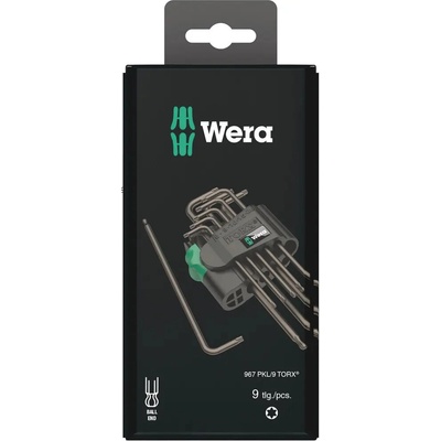 Wera 967/9 TX 1 SB Sada zástrčných klíčů BlackLaser 9 dílný 073598