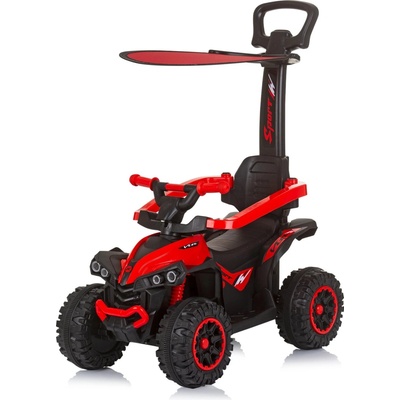 Chipolino so strieškou a vodiacou tyčou ATV červené