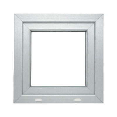 Bravo Plastové okno OS1 Color pravé 600 x 600 mm RAL 9006/bílá