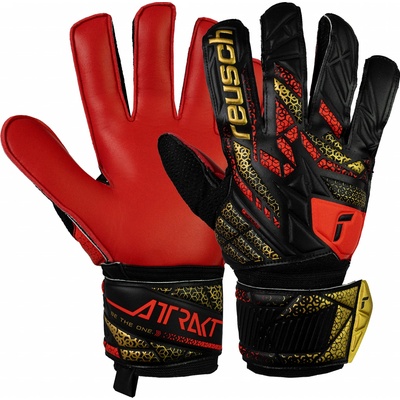 Reusch Attrakt Solid black/gold/fiery red