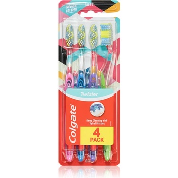 Colgate Twister Design Edition четка за зъби 4 бр