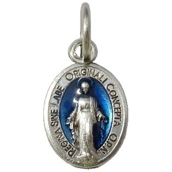 Medailón: Zázračná medaila, s modrým detailom, malý G010