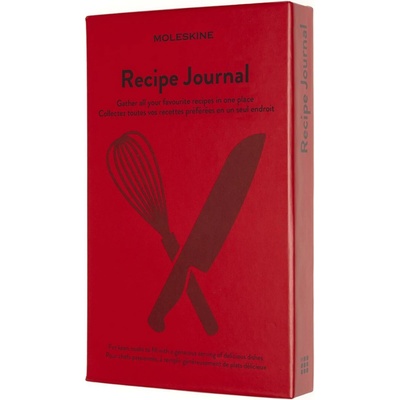 Moleskine Passion Recipe Journal A5 červený zápisník