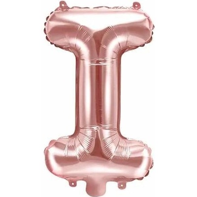 Foliové písmeno I rose gold 35 cm