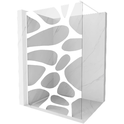 Mexen Kioto душ преграда Walk-in 80 x 200 см, бяла вълна 8 мм, бяла - 800-080-101-20-97 (800-080-101-20-97)