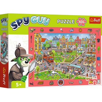 Image 1 of Trefl - Puzzle Spy Guy City - 100 piese