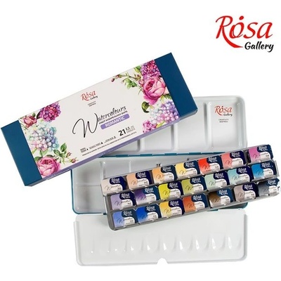Rosa Gallery Akvarelové farby sada Romantic 21 x 2.5 ml