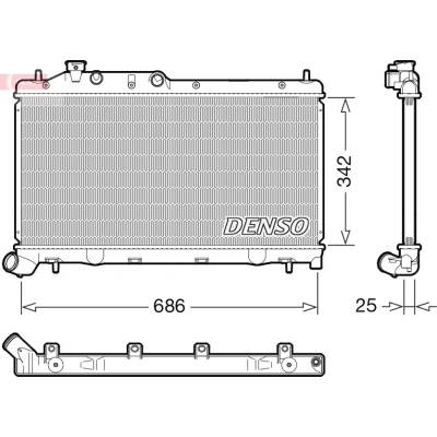 Chladič motora DENSO DRM36026
