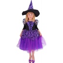 Čarodějnice fialová/Halloween s rukávy