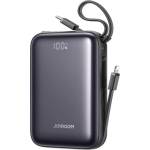 JOYROOM Mini аварийно зарядно устройство с Type-C конектор, 20 000 mAh, LED дисплей + кабел Type-C/Lightning, ЧЕРЕН (JR-PBF29-BLK)