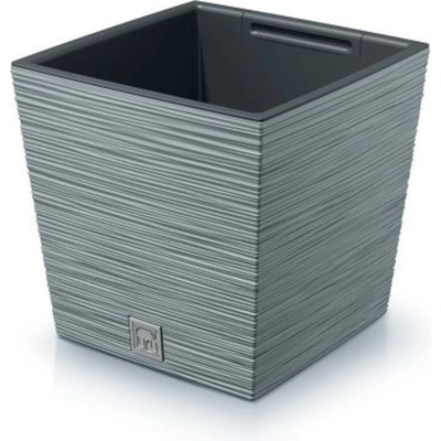 PROSPERPLAST Kvetináč FURU SQUARE LOW 24cm betónový