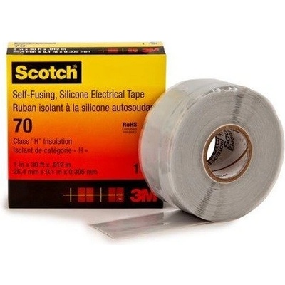 3M 70 Scotch Samosvařitelná silikonová páska, 25 mm x 9, 1 m (7000006225)