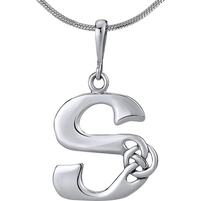 Keltský stříbrný přívěsek písmeno S PRMP13872