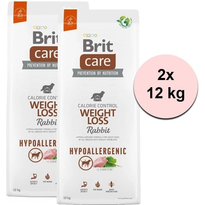 Brit Care Hypoallergenic Weight Loss Rabbit 2 x 12 kg