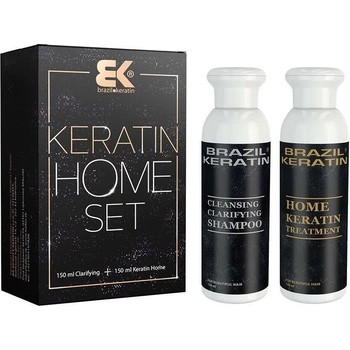 BK Brazil Keratin Home Keratin 150 ml + Clarifying šampon 150 ml dárková sada