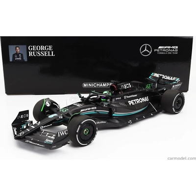 Minichamps Mercedes gp F1 W14 Team Mercedes-amg Petronas Formula One N 63 Season 2023 George Russell Matt Black 1:18
