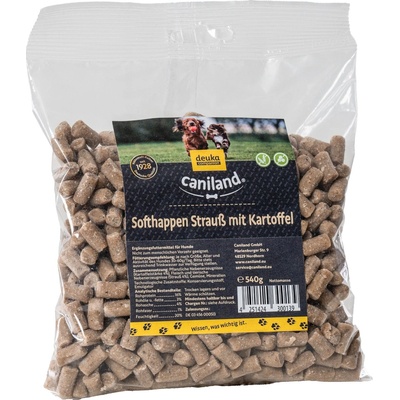 Caniland Soft pštrosie kúsky bez obilnín: 4 x 540 g
