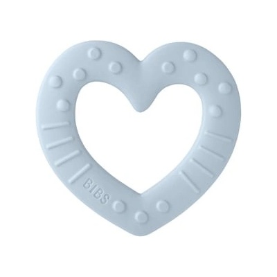 Bibs kousátko Baby Bitie Heart Baby Blue