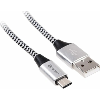Tracer TRAKBK46265 USB 2.0 TYPE-C A Male - C Male, 1m, černý, stříbrný