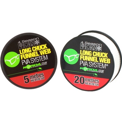 Korda PVA punčocha Longchuck Funnel Web Náhradní 4 Season Hexmesh hrubá 5 m
