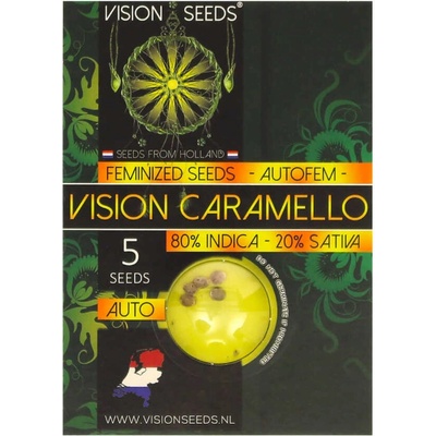 Vision Seeds Vision Caramello AUTO semienka neobsahujú THC 3 ks
