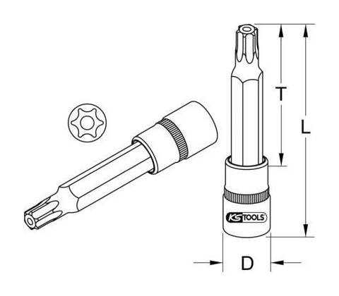 Żroubovací bit KS Tools 930.2045