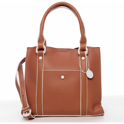 Diana & Co elegantní dámská koženková kabelka Rianna peach