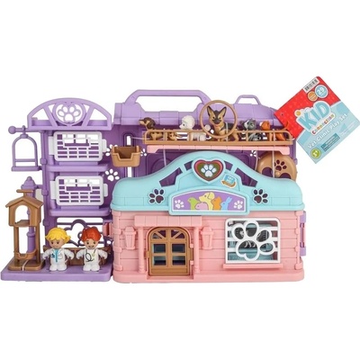 Tiny Kiddom Игрален комлект Tiny Kiddom L&S - Ветеринарна клиника, 29 части (533235)