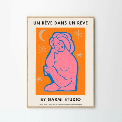 Moikka Plagát Dream Within A Dream Orange by Garmi 50x70 cm