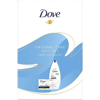 Dove Original Care Deeply Nourishing krémový sprchový gel 250 ml + Beauty Cream Bar krémové toaletní mýdlo 90 g darčeková sada