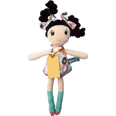 Hencz Toys Měkká hadrová ZUZKA s černými vlásky