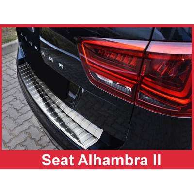 Nerez kryt ochrana prahu zadního nárazníku Seat Alhambra II 2010-2016